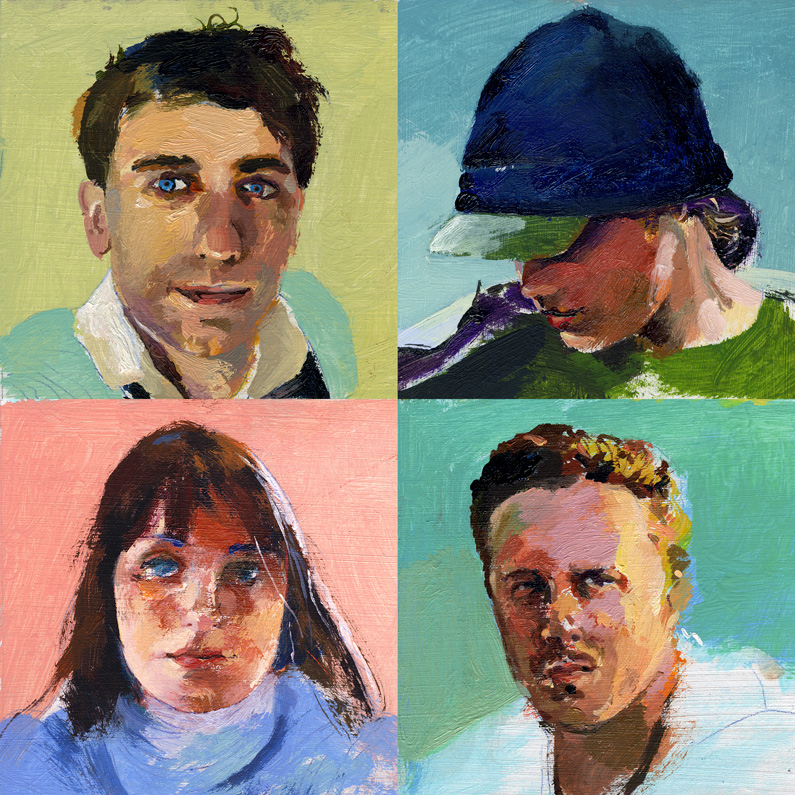 portrait paintings for Du magazine