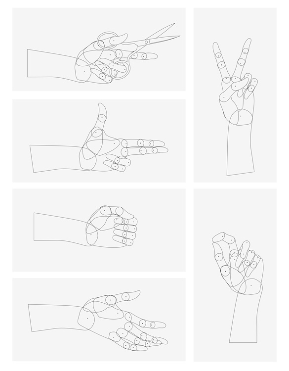 silhouettes of hand