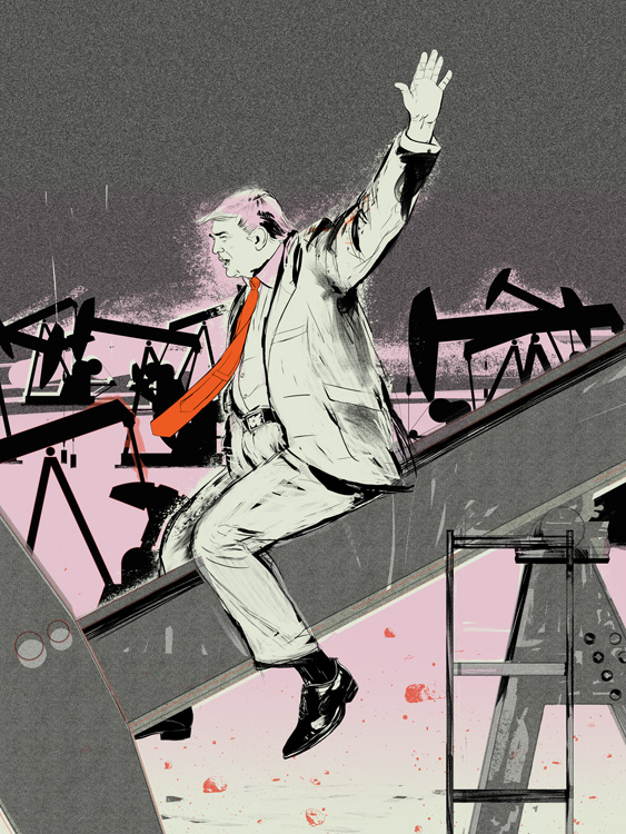 nine drawn portraits in black and white